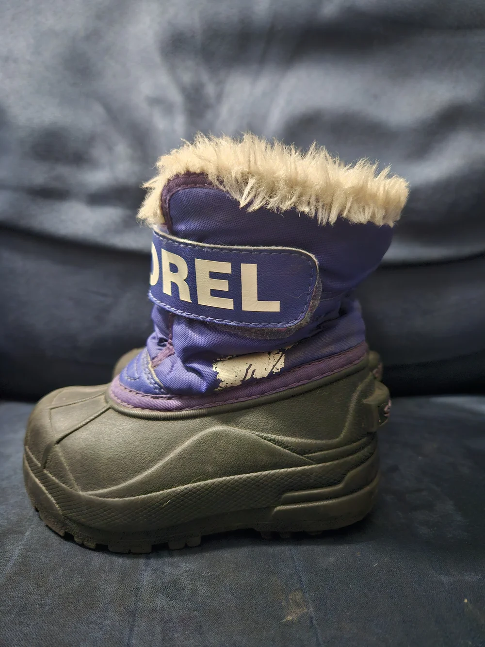 Sorel Kids Purple Winter Boots with Faux Fur